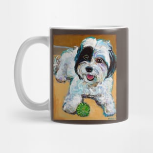 Colorful Shih Tzu With Toy by Robert Phelps Mug